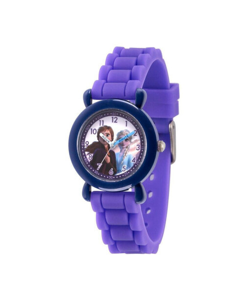 Часы ewatchfactory Disney Frozen 2 Elsa Anna Girls' Blue Plastic Time Teacher