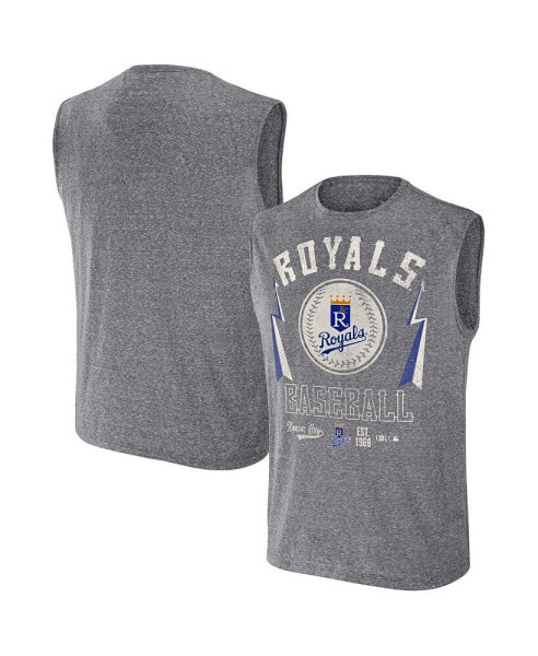 Men's Darius Rucker Collection by Charcoal Kansas City Royals Muscle Tank Top