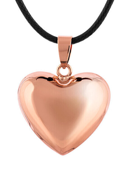 Minimalist necklace with copper bell Heart RSM