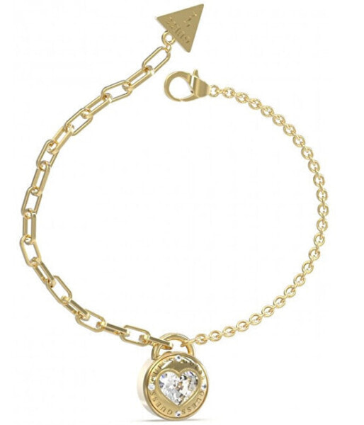 Rolling Hearts Romantic Gold Plated Bracelet JUBB03353JWYG