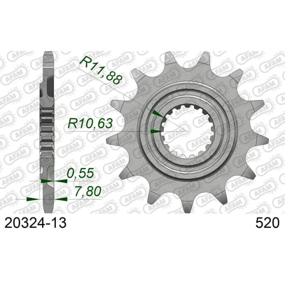 AFAM 20324 front sprocket