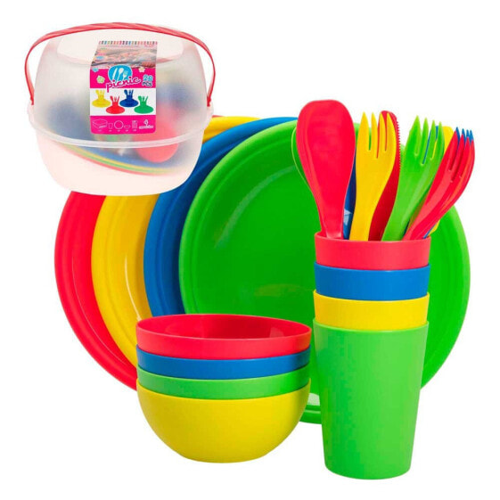 AKTIVE Picnic Tableware Set 4 People