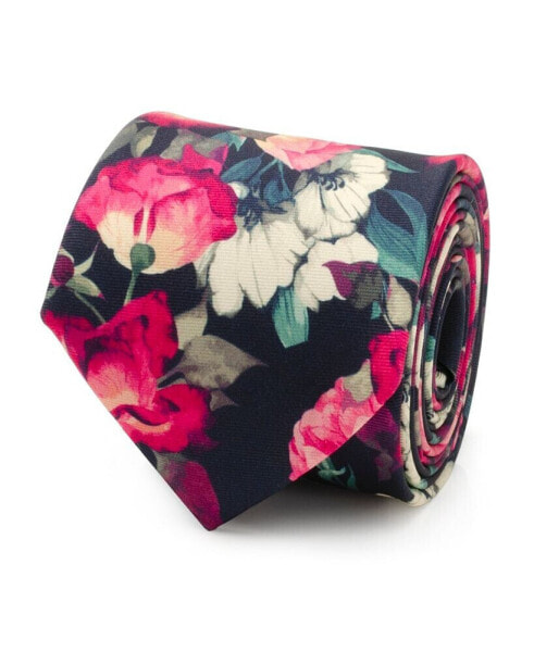 Men's Painted Floral Silk Tie