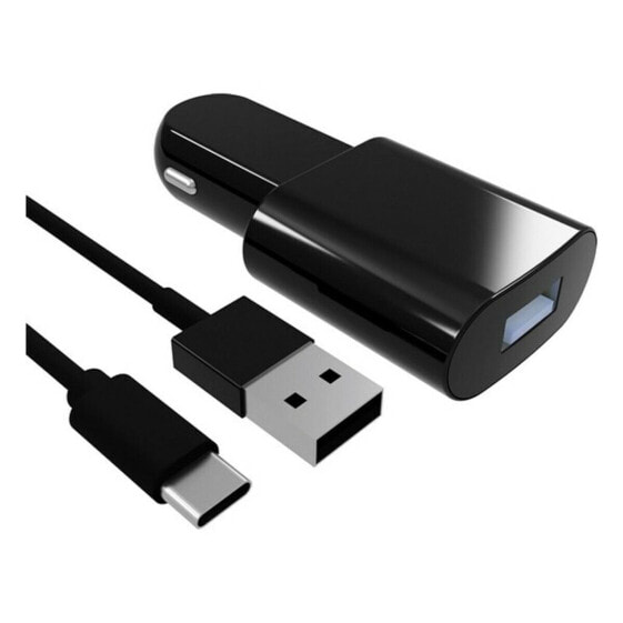 Зарядное устройство для автомобиля Contact USB-C (1 м) Чёрное