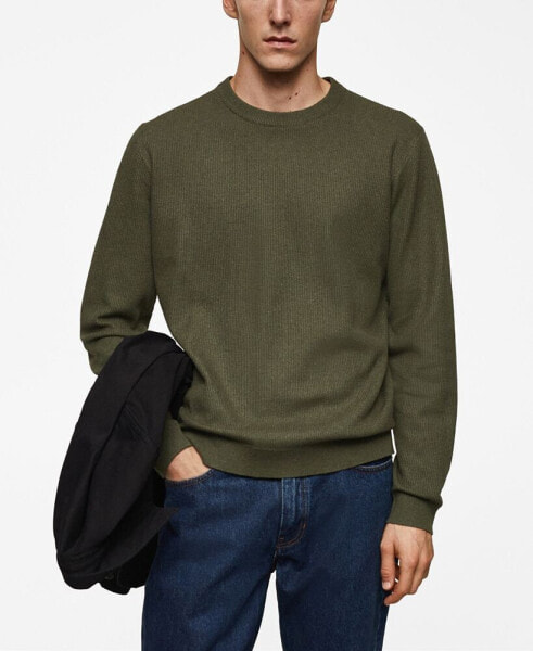 Men's Structured Cotton Sweater