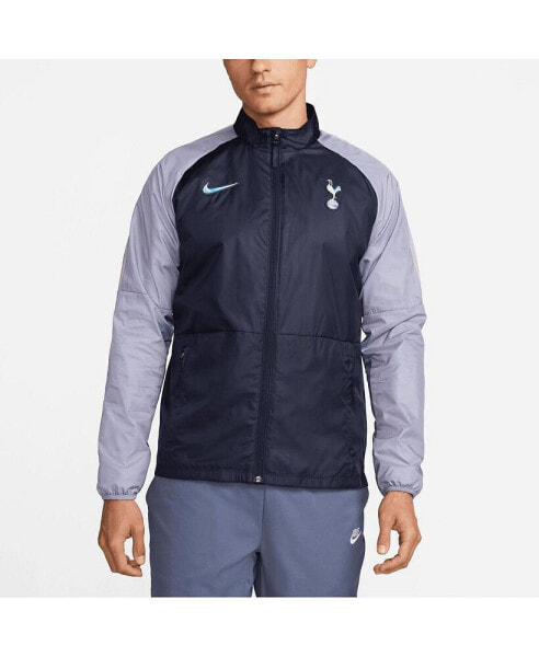 Men's Navy Tottenham Hotspur Academy AWF Raglan Full-Zip Jacket