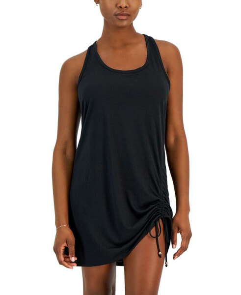 Women's Ruched Racerback Cover-Up, Created for Macy's