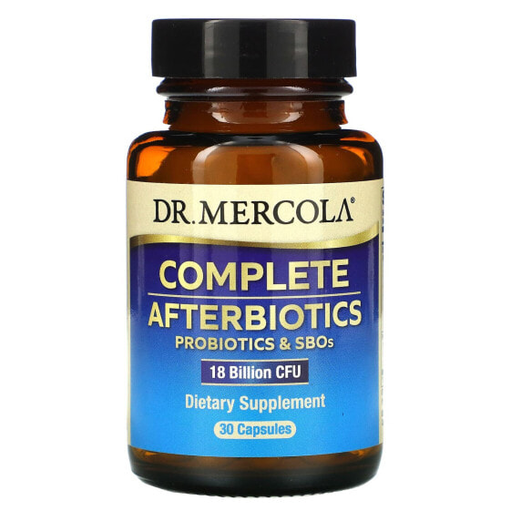 Пробиотики для пищеварительной системы Dr. Mercola Complete Afterbiotics, 18 миллиардов CFU, 30 капсул