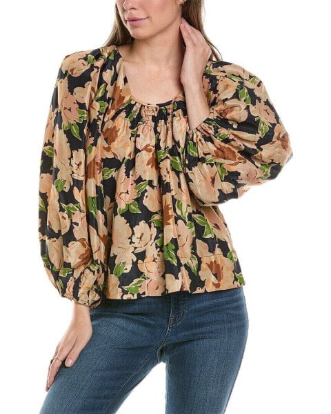 The Great The Magpie Silk Top Women's