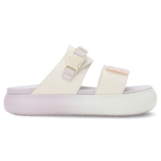 Сандали летние Puma Suede Mayu Summer Camp Gradient Slide женские фиолетовые Casual Sandals 387453