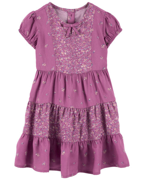 Toddler Floral Print Tiered Sundress 2T