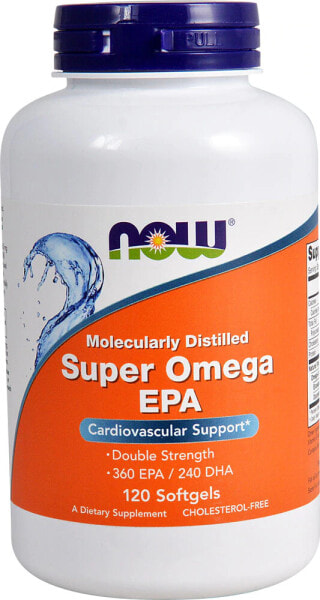 NOW Foods, Super Omega EPA, 120 мягких таблеток