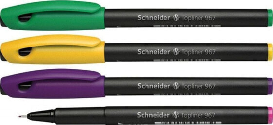 Ручки гелевые SCHNEIDER Topliner 967, 0,4 мм, с подвеской, mix цветов