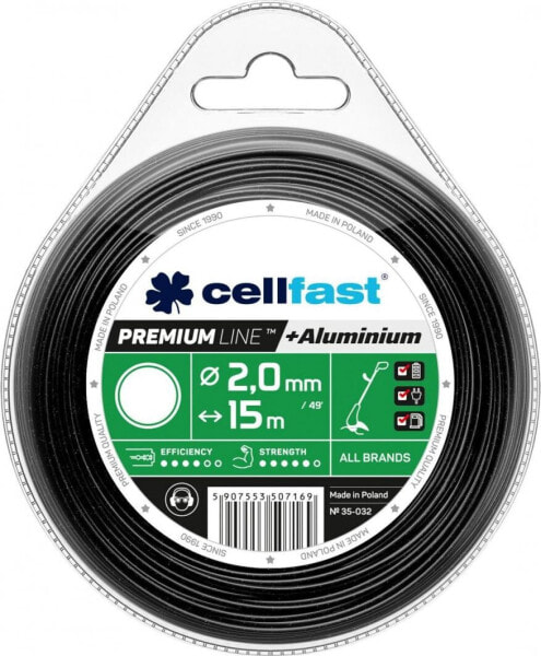 Леска для триммера Cellfast żyłka tnąca premium 2,4мм/15м округлая (35-033)