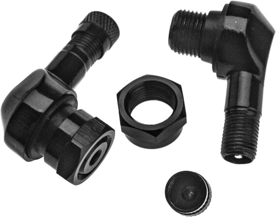 F Season 2 x Motorcycle Aluminium Angle Valve 11.3 mm Valves Angle Valve Black