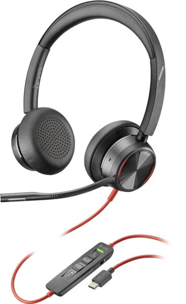 Poly Blackwire 8225 - Headset - Head-band - Office/Call center - Black - Binaural - Volume +,Volume -