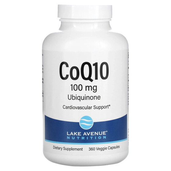 CoQ10, USP Grade Ubiquinone, 100 mg, 360 Veggie Capsules