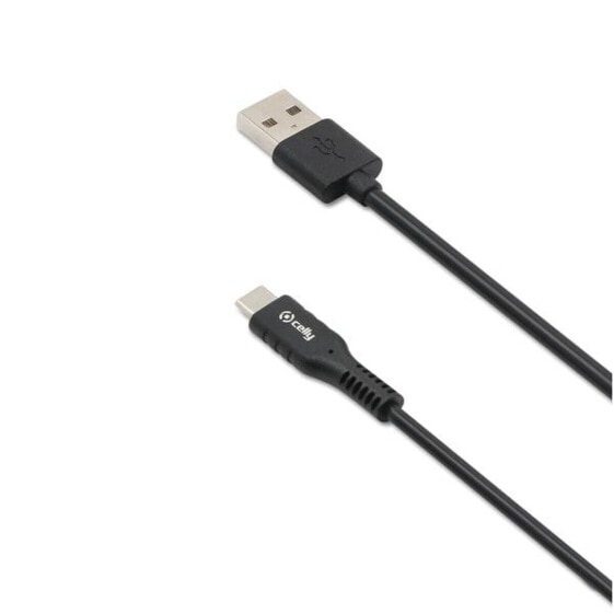 Универсальный кабель USB-C-USB Celly USB-C3MBK Чёрный 3 m