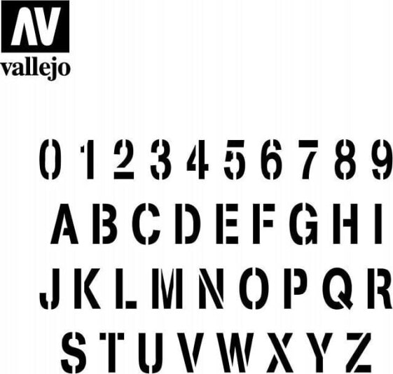 Vallejo Vallejo: Stencils - Stamp Font