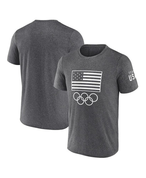 Men's Heather Charcoal Team USA Podium T-Shirt