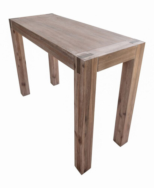 Журнальный столик Alaterre Furniture деревянный с металлической вставкой Вудсток.