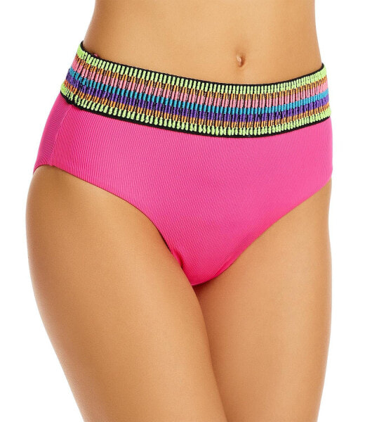 Peixoto 295832 Women Zoni Bikini Bottom Pink Rib Size XS