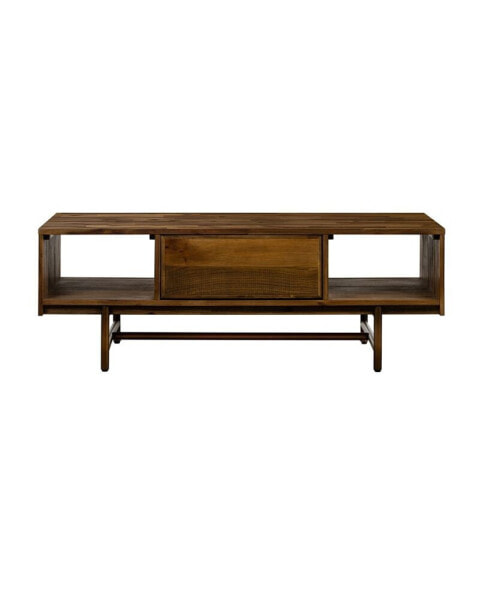 Superb Rustic Oak Coffee Table with Drawer