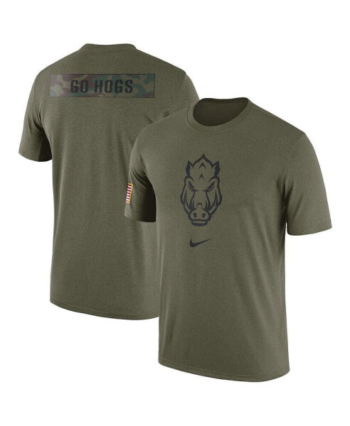 Men's Olive Arkansas Razorbacks Military-Inspired Pack T-shirt