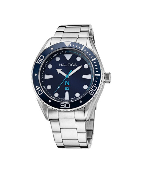 Часы Nautica n83 Men's Silver-Tone Watch