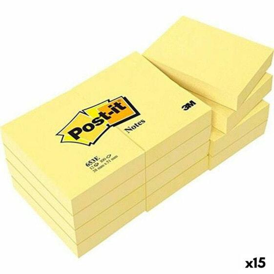 Блокнот Post-it 38 x 51 мм Желтый (15 штук)