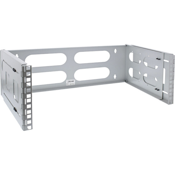 InLine 19" foldable rack - 4U - 24-40cm depth - grey