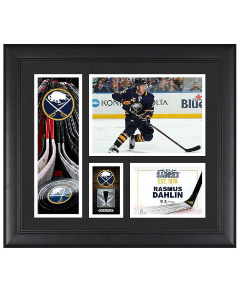 Rasmus Dahlin Buffalo Sabres Framed 15" x 17" Player Collage with a Piece of Game-Used Puck