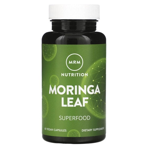 Суперфуд Моринга Лист, 60 веганских капсул от MRM Nutrition