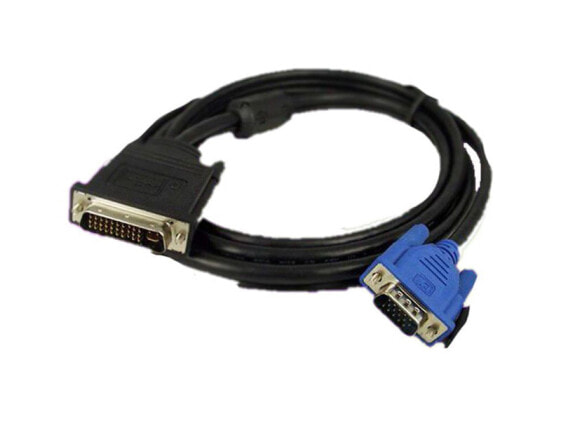 VALUE Adj DVI Cable - DVI (18+5) - HD15 - M/M 5 m - 5 m - VGA (D-Sub) - Black - Male/Male