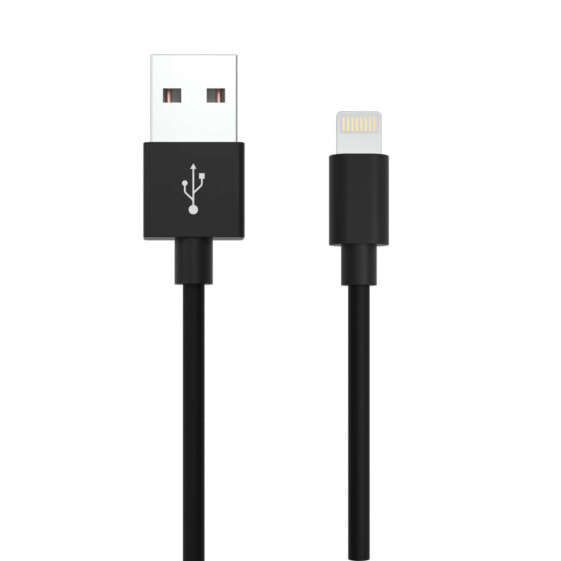 Ansmann 1700-0079, 2 m, Lightning, USB A, Male, Male, Black