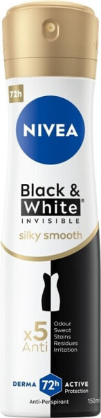 Deospray Antitranspirant - NIVEA Black & White Invisible Silky Smooth Antiperspirant Spray 150 ml