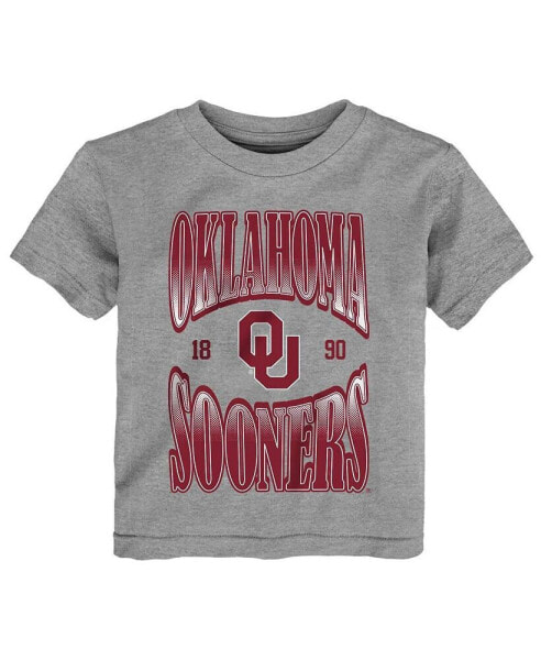 Toddler Boys and Girls Heather Gray Oklahoma Sooners Top Class T-shirt