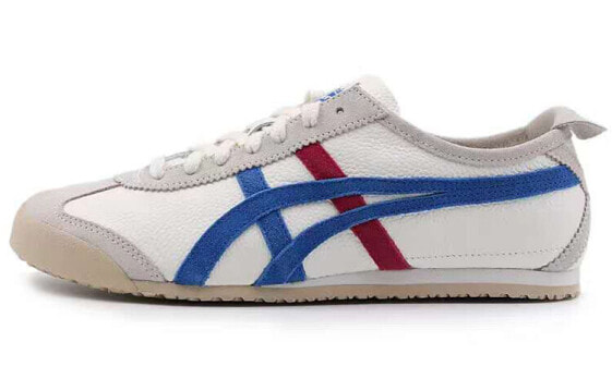 Onitsuka Tiger鬼冢虎 MEXICO 66 皮革 低帮 运动休闲鞋 男女同款 白蓝 / Кроссовки Onitsuka Tiger MEXICO 66 1183B391-100