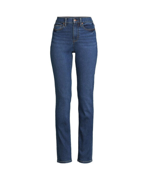 Women's Tall Recover High Rise Straight Leg Blue Jeans