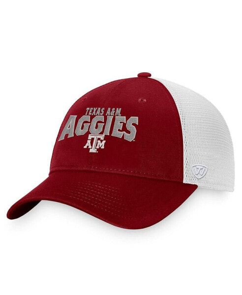 Men's Maroon, White Texas A&M Aggies Breakout Trucker Snapback Hat