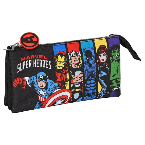 SAFTA Triple Pencil Case