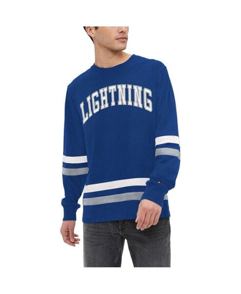 Футболка Tommy Hilfiger мужская с длинным рукавом Blue Tampa Bay Lightning Nolan