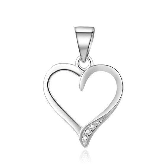 Gentle silver pendant Heart AGH634L