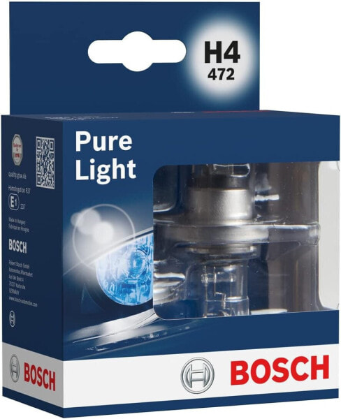 Bosch H4 Plus 50 Lamp – 12 V, 60/55 W, P43t – Pack of 1