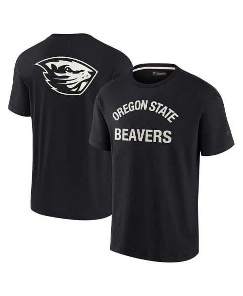 Men's and Women's Black Oregon State Beavers Super Soft Short Sleeve T-shirt