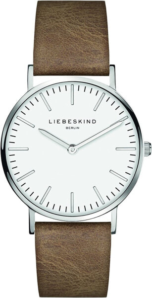 Женские часы Liebeskind Berlin LT-0083-LQ 34 мм Кожаный ремешок коричневый
