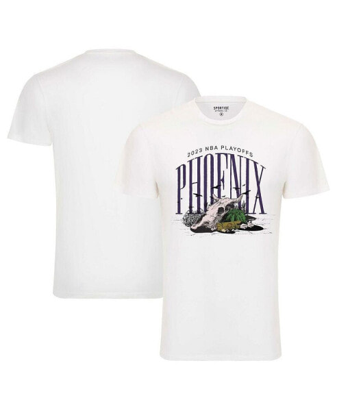 Men's and Women's Cream Phoenix Suns 2023 NBA Playoffs Desert Comfy T-shirt
