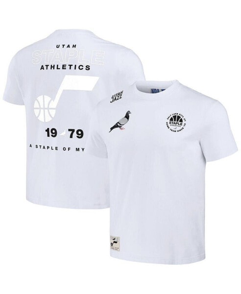 Men's NBA x White Distressed Utah Jazz Home Team T-shirt