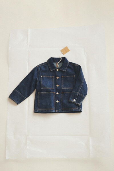 Timelesz - denim overshirt with maxi pockets