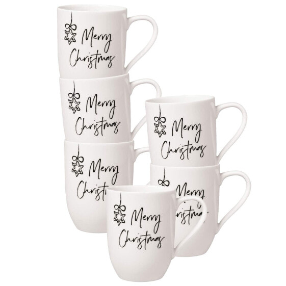 Becher Merry Christmas Statement 6er Set